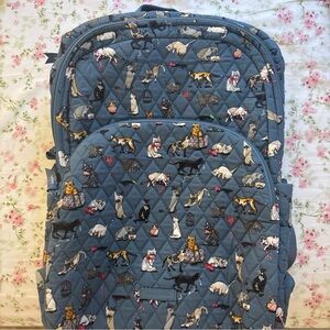 Vera Bradley Essential Company Backpack CAT’S MEOW $115 NWOT